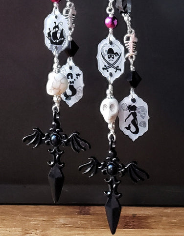 Gothic Pirate Mermaid, Fantastical Hair Stakes