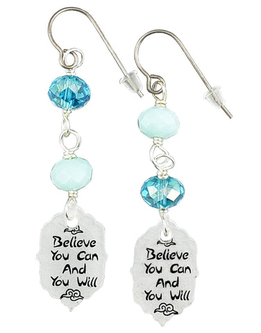 Believe You Can and You Will, Earrings