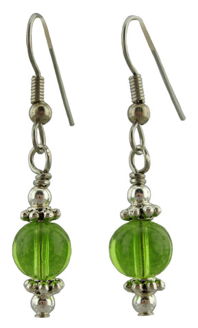 Spring Green Drop Earrings