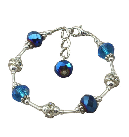 Blue Simply Elegant, Adjustable Bracelet
