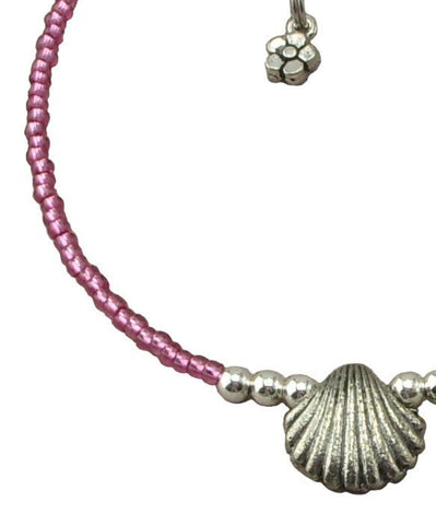 Pink Sea-Shell Anklets