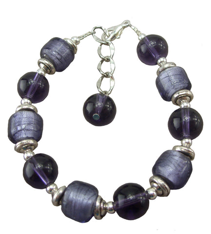 Purple Bauble Bracelet