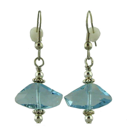 Light Blue Irregularly shaped Earrings