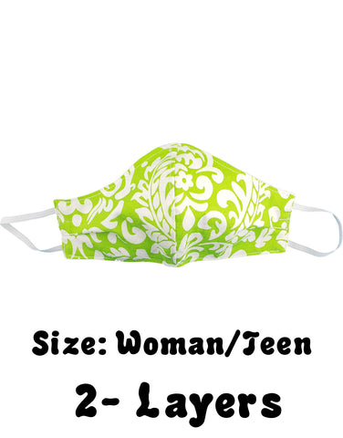 Green Tropical Print , Size: Woman/Teen