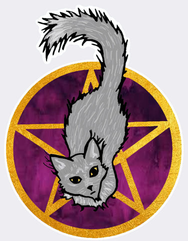 Mystic Cat, Vinyl Sticker