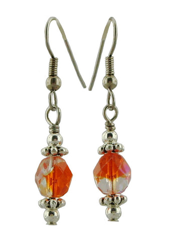 Orange Drop Earrings