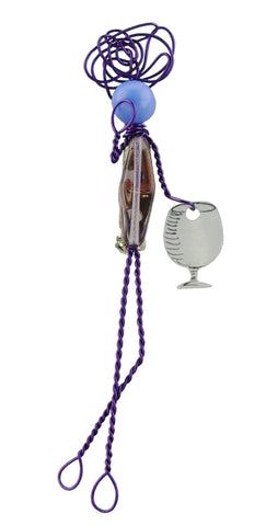 Puple Wine Glass Pepole Pin