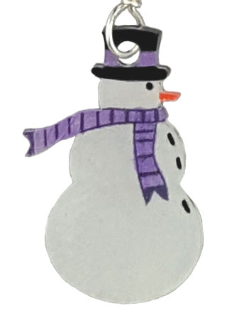 Puprle Snowman, Earrings