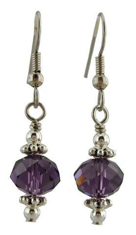 Purple Sparkle Earrings
