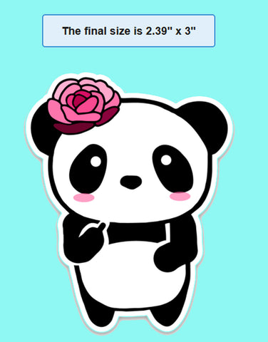 Sassy Panda Vinyl Sticker