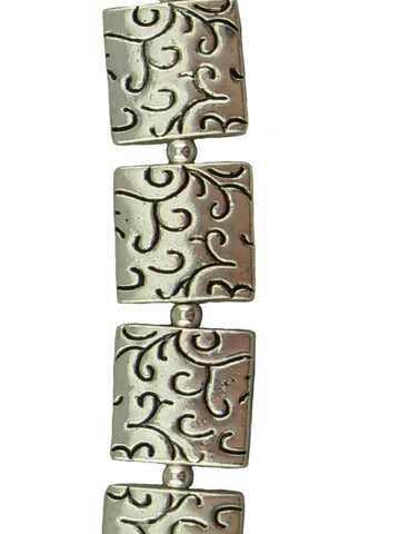 It's Hip To Be Square Pewter Bracelet