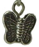 Butterfly Earrings, small, pewter