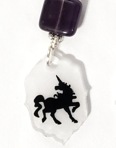 Silhouette Unicorn Earrings