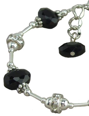 Black Simply Elegant, Adjustable Bracelet