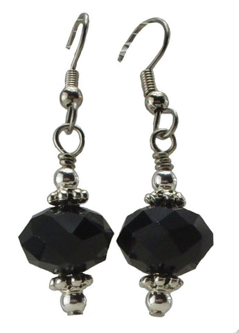 Black Sparkle Earrings