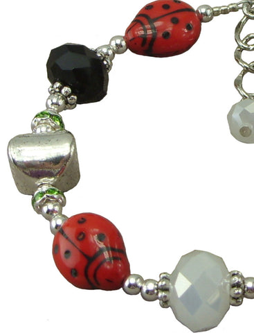 Fancy Ladybug, Adjustable Bracelet