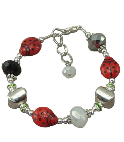 Fancy Ladybug, Adjustable Bracelet