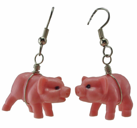Large Pig Earrings