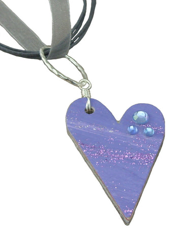 Purple Recycled Mail Pendant